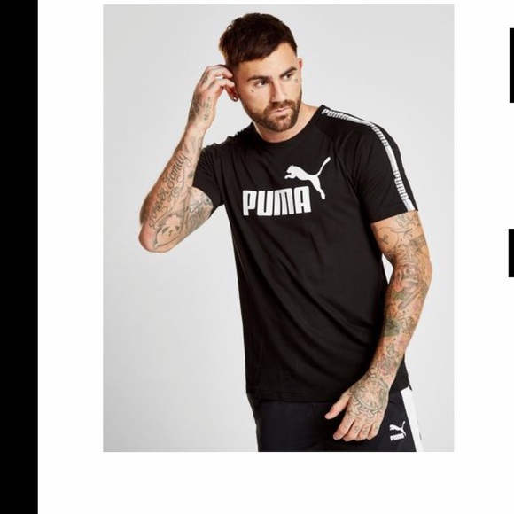 Puma Tape Logo T-Shirt - Short Sleeve - Picture 11 of 11